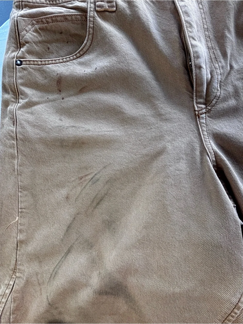 We The Free Chill Vibes Dropped Wide-Leg Jeans (Oversized, Intentional Marks)